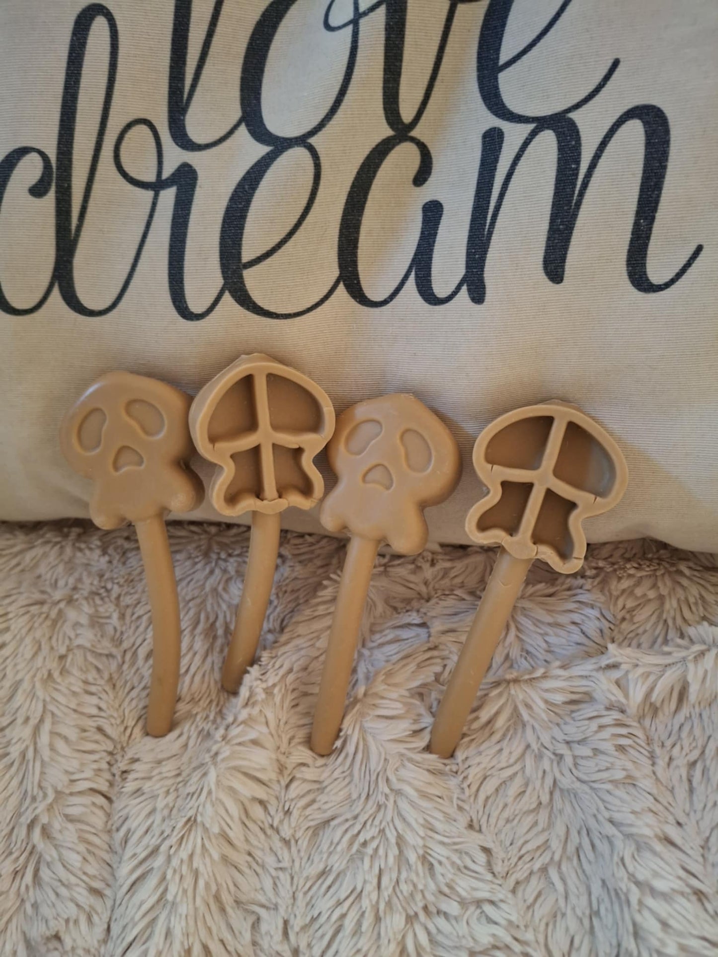 Tête de Mort avec tige à garnir - Collection Halloween