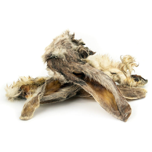 Oreilles de lapin avec poils - 100gr -