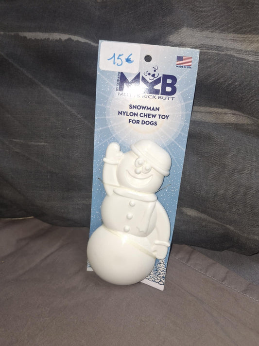 ☃️ Jouet à Mâcher en Nylon – Bonhomme de Neige pour Chien