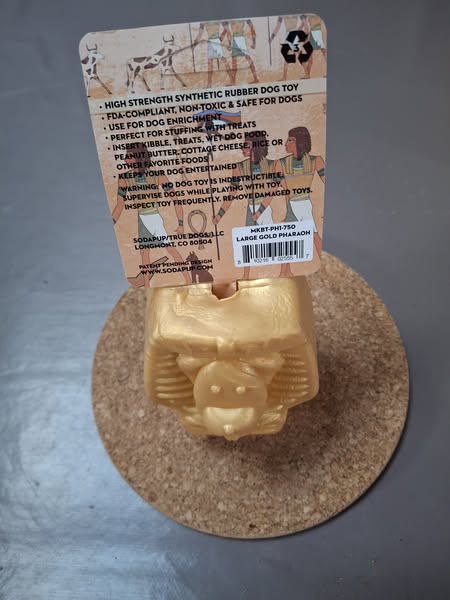 DOGGIE PHARAON - jouet distributeur et à mâcher