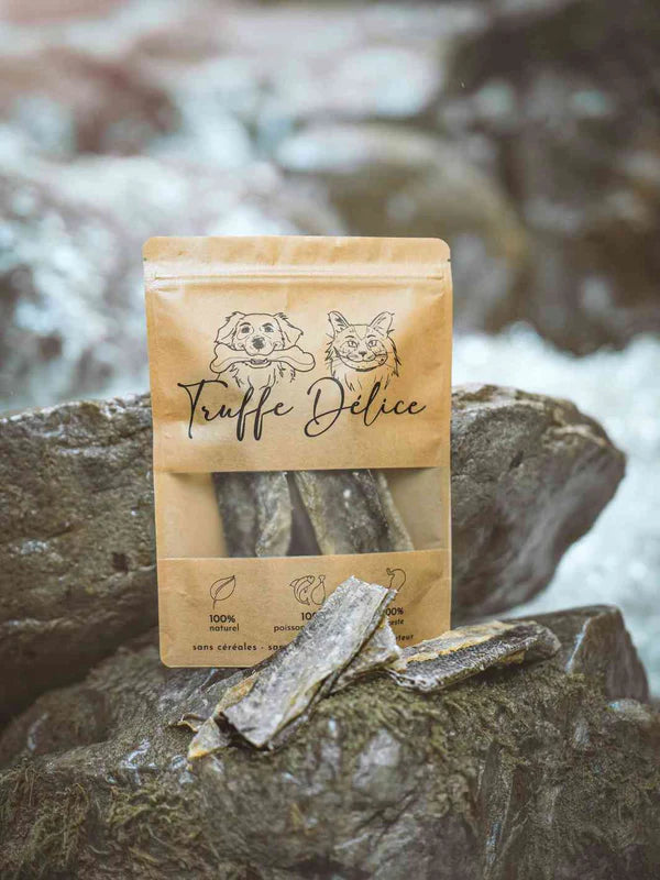 Lamelles dentaire de peau de morue