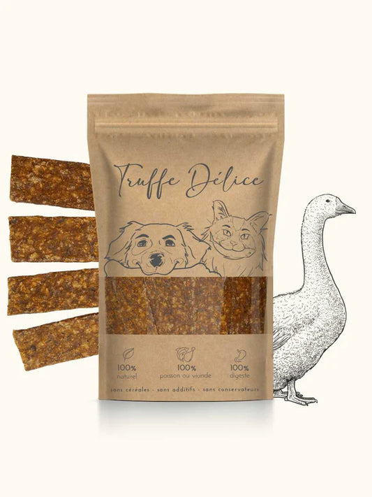 Lamelles d'oie pour chiens et chats - 100 gr